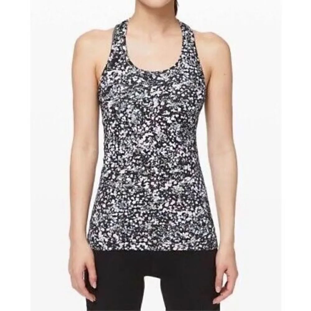 Lululemon Cool Racerback II Floral Spritz Multi Tank Top Size 2?